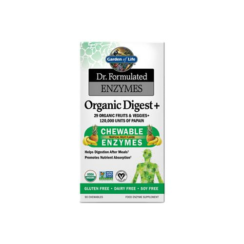 Garden of Life Dr. Formulated Enzymes Organic Digest + 90 Chewable Tablet