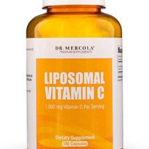 Dr. Mercola Liposomal Vitamin C  1 000mg per Serving  90 Servings (180 Capsules)