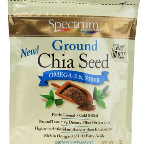 Spectrum Essentials Organic Ground Chia Seed, 10 oz (B0797DBF84)