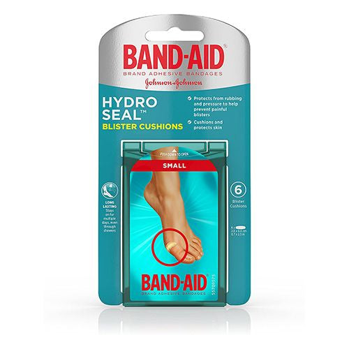 BANDAID HYDROSEAL BLISTER CUSHION SMALL 6 COUNT