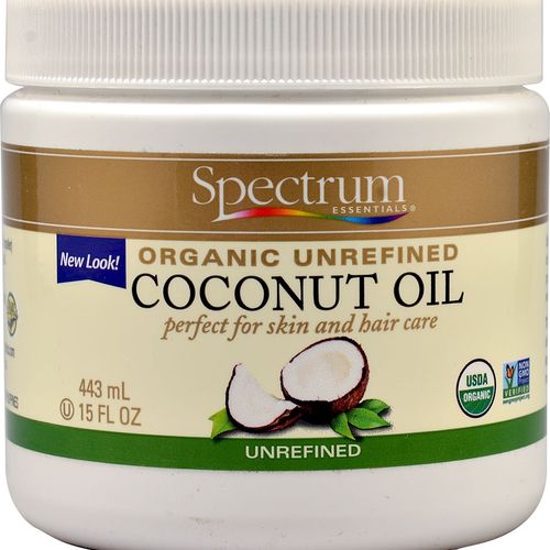 Spectrum Essentials Organic Unrefined Coconut Oil 15 fl oz Solid Oil