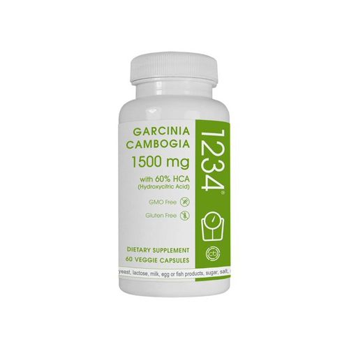 Creative Bioscience 1234 Garcinia Weight Loss Pills, 1500 mg, 60 Ct