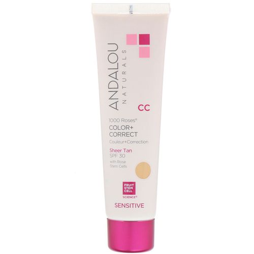 Andalou Naturals, Face Cc Tan 1000 Rose Spf30 - 2floz