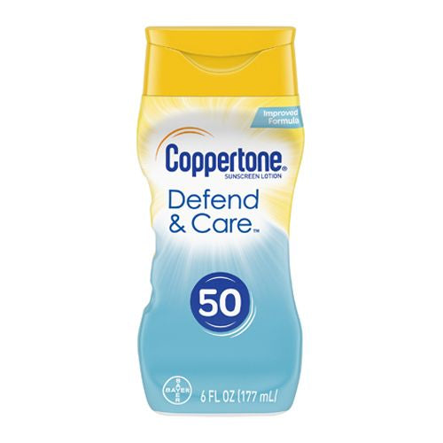 Coppertone Defend & Care Ultra Hydrate Sunscreen Lotion SPF 50 6 oz