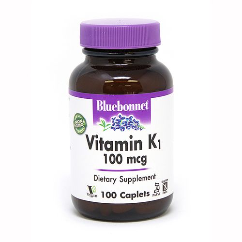 Bluebonnet Vitamin K1 100 Mcg  100 Ct