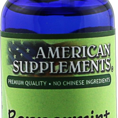 Peppermint Essential Oil American Supplements 1 oz Oil
