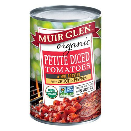 Muir Glen Organic Petite Diced Fire Roasted Tomatoes with Chipotle Peppers