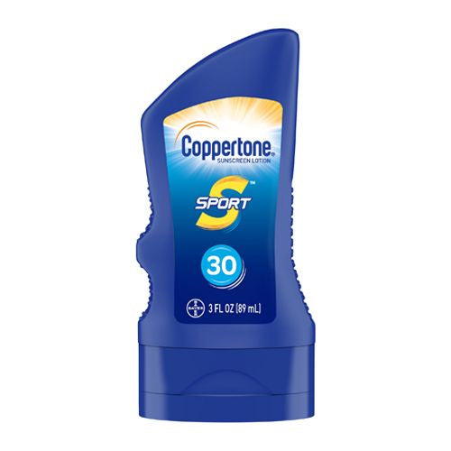 Coppertone Sport Sunscreen Lotion SPF 30  3 fl oz Travel Size