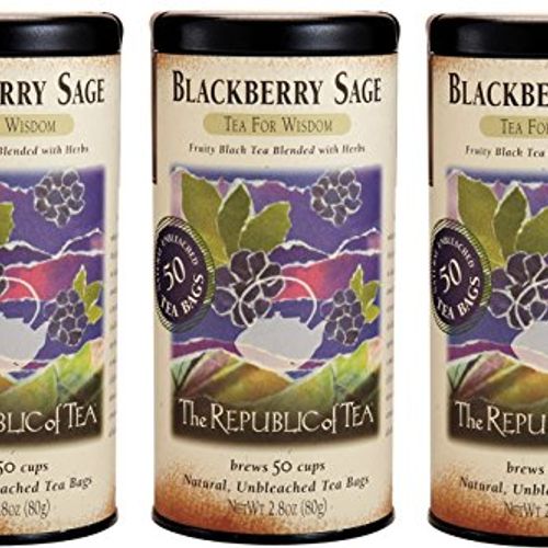 The Republic of Tea, Blackberry Sage Black, Tea Bags, 50 ct