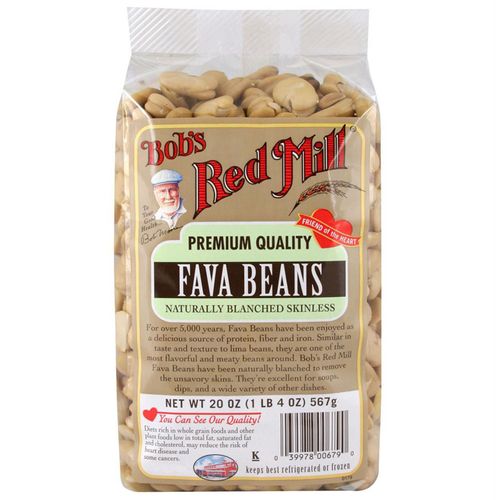 Bob's Red Mill Fava Beans, Shelled Blanched,  20 oz (567 g)