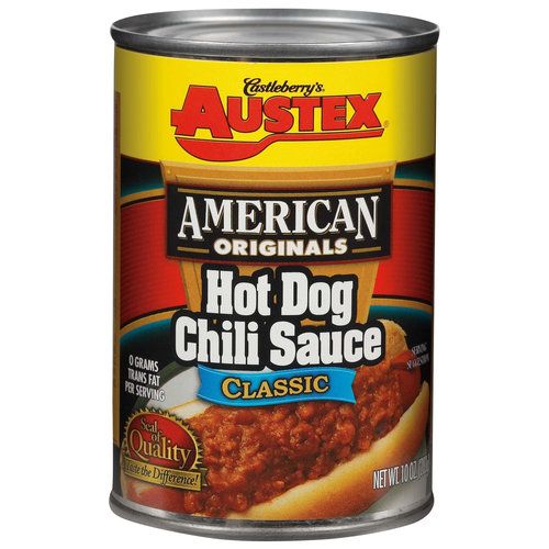 Austex American Originals Classic Hot Dog Chili Sauce, 10 oz