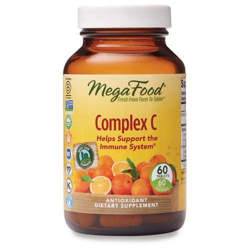 MegaFood  Complex C  Supports a Healthy Immune System  Antioxidant Vitamin C Supplement  Gluten Free  Vegan  60 Tablets (60 Servings)