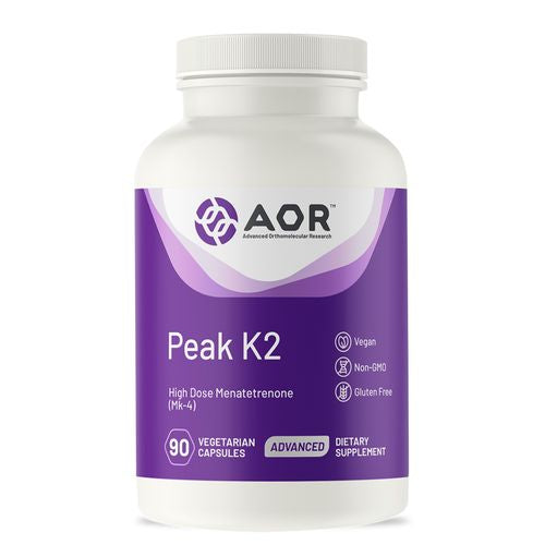 AOR  Peak K2  Supports Bone and Cardiovascular Health and Normal Blood Clotting  Dietary Supplement  90 servings (90 capsules)