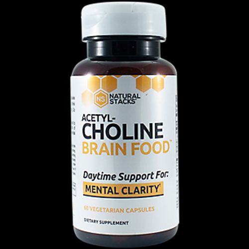 Acetyl-Choline Brain Food  60 Vegetarian Capsules  Natural Stacks
