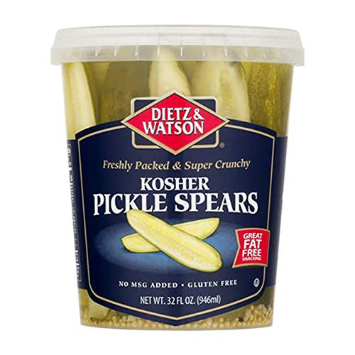 Dietz And Watson: Kosher Pickle Spears, 32 Oz