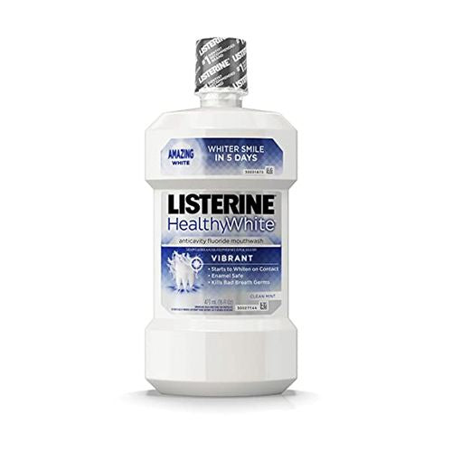 Listerine Healthy White Vibrant Multi-Action Mouthwash  16 fl. oz