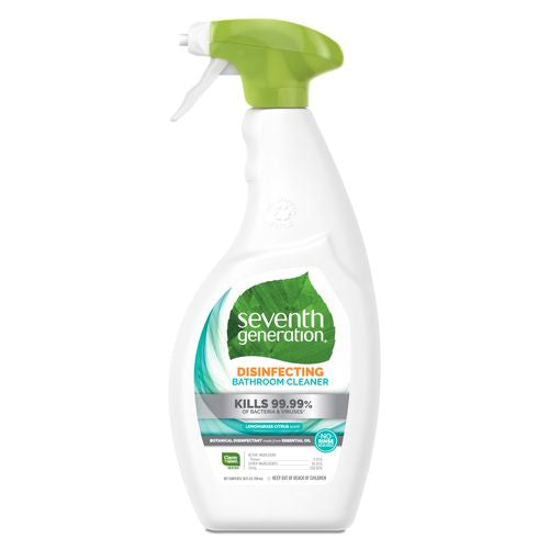Seventh Generation Lemongrass Citrus Scent Disinfecting Spray Bathroom Cleaner 26 fl oz