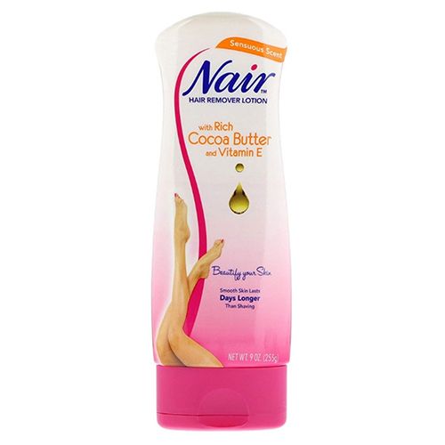 Nair Hair Removal Body Cream With Cocoa Butter and Vitamin E  Leg and Body Hair Remover  9 Oz Bottle