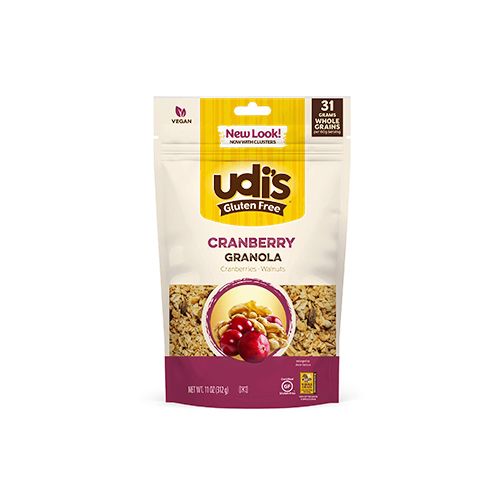 UDI'S GLUTEN FREE, GRANOLA, CRANBERRY, CRANBERRY