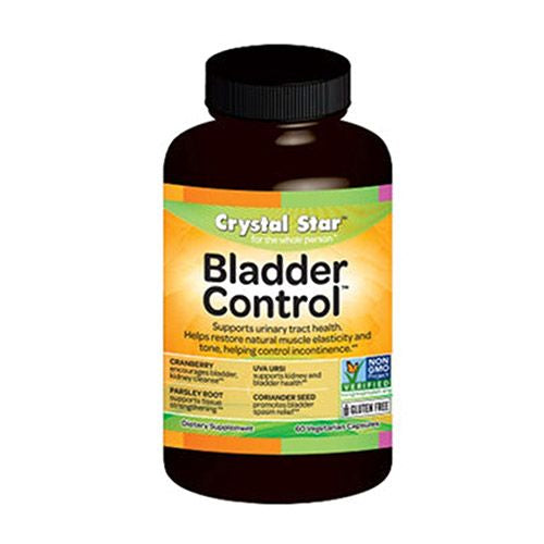 Crystal Star Bladder Support (60 Capsules) – Herbal Supplement for Healthy Bladder Function - Cranberry, Dandelion, Coriander Seed & Fenugreek - Helps Overactive Bladder and Incontinence - Non-GMO (B00028LPOA)