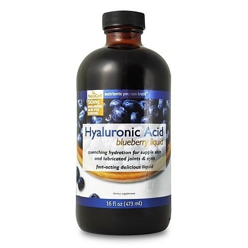 NeoCell Hyaluronic Acid Berry Liquid with Vitamin C  16 Fl. Oz.  32 Servings