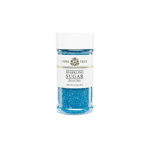 India Tree Electric Blue Sparkling Sugar, 3.5 oz