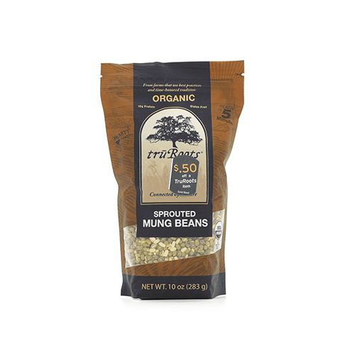 TruRoots Organic Sprouted Mung Beans, Certified USDA Organic, Non-GMO Project Verified, 10 Ounces