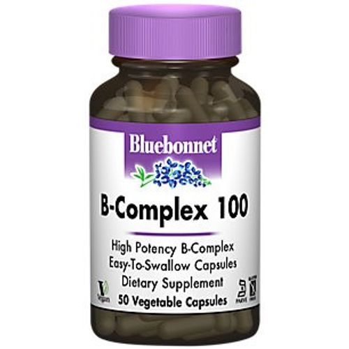 Bluebonnet B-Complex 100 Vegetarian Capsules  50 Ct
