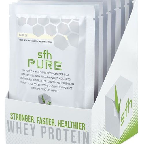 Sfh Pure Whey Protein Powder Chocolate (10) 1.1 Oz. Packets