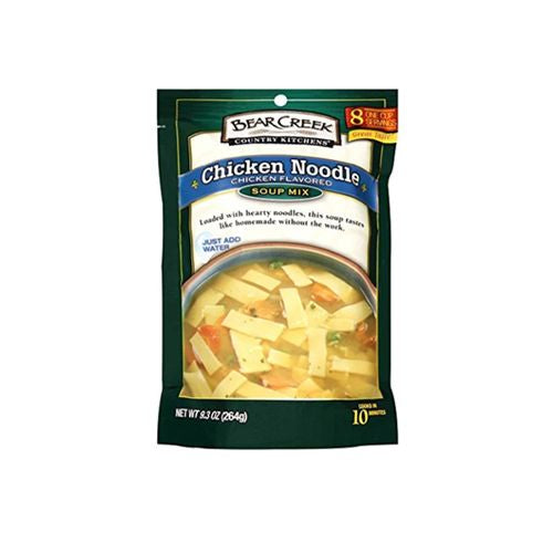 FLAVORFUL CHICKEN BROTH LOADED WITH EGG NOODLES & VEGGIES SOUP MIX, CHICKEN NOODLE