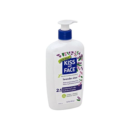 Kiss My Face Body Lotion, Lavender Shea, 16 fl oz (473 ml)