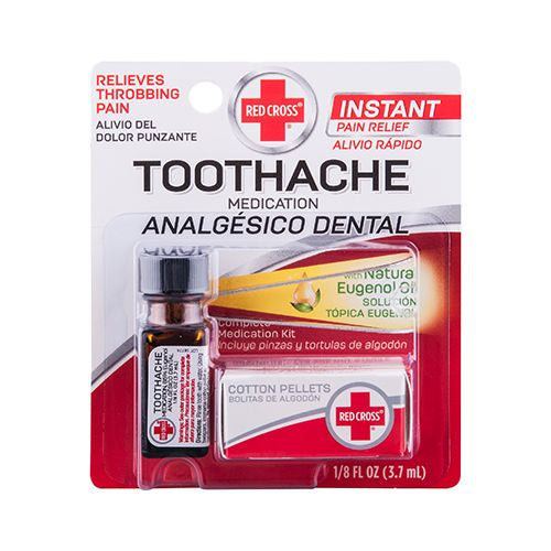 Red Cross Toothache Medication  0.125oz Bottle