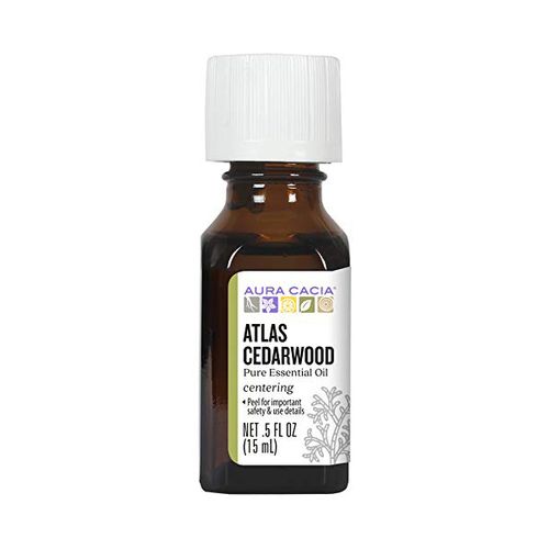 Aura Cacia Atlas Cedarwood 100% Pure Essential Oil 0.5 fl oz Liq