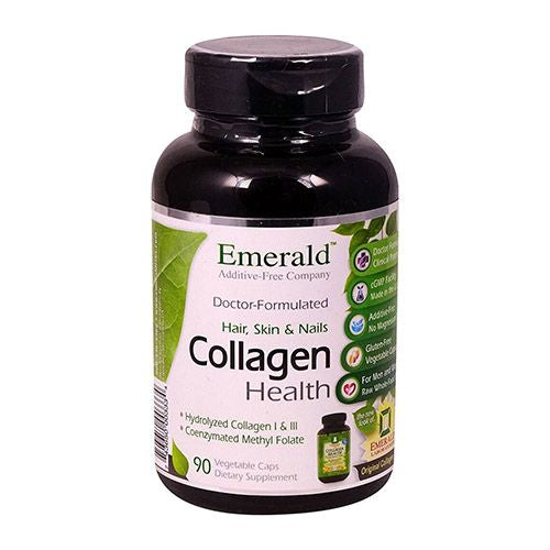 Emerald Labs Collagen Health with Sea Buckthorn  Saw Palmetto  Beta-Sitosterol  B Vitamins  and Collagen for Hair  Skin  and Nails Health  and Joint Support - 90 Vegetable Capsules