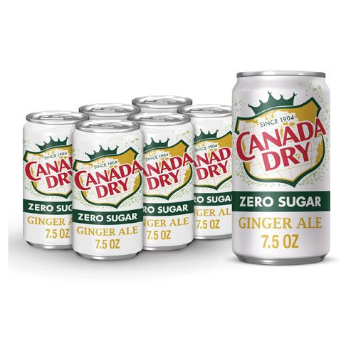Diet Canada Dry Ginger Ale, 7.5 fl oz cans, 6 pack