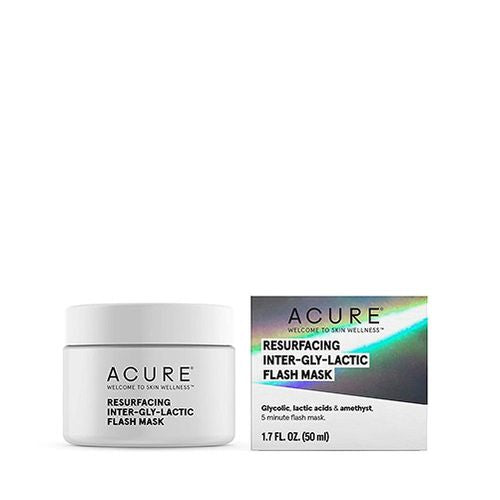 ACURE Resurfacing Inter-Gly- Lactic Flash Mask 1.7 fl oz NEW IN BOX