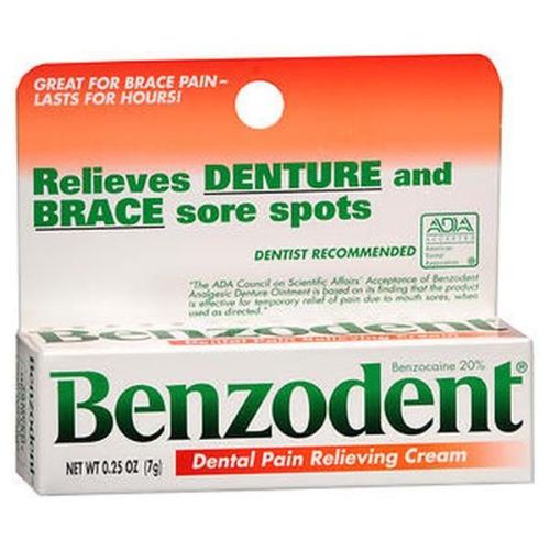 Benzodent Denture Pain Relieving Cream - 0.25 oz