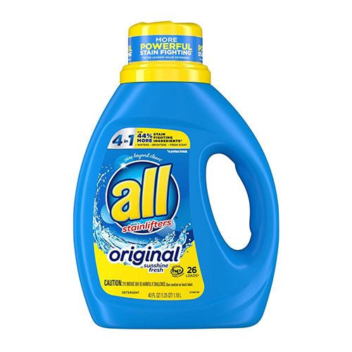 all Liquid Laundry Detergent, Stainlifter, 40 Fluid Ounces, 26 Loads