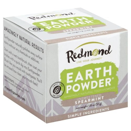 Redmond Earthpowder Toothpowder Spearmint - 1 Each - 1.8 OZ