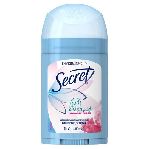 Secret Invisible Solid Antiperspirant Deodorant  Powder Fresh  1.6 oz
