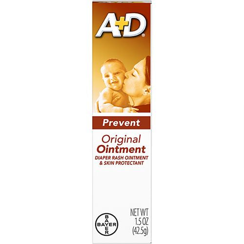 A+D Original Diaper Rash Ointment  Baby Skin Moisturizer  1.5 Oz Tube