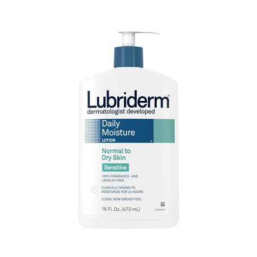 Lubriderm Daily Moisture Body Lotion for Dry Sensitive Skin  16 fl. oz