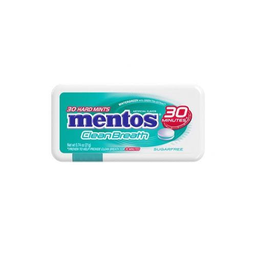 Mentos Clean Breath Hard Mints 0.74 OZ, Wintergreen