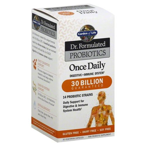 Garden of Life - Dr. Formulated Probiotics Once Daily - 30 Vegetarian Capsules