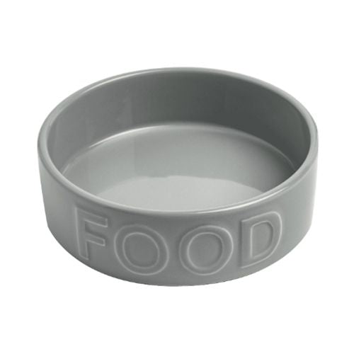 Park Life Designs 5.25  Small Pet Bowl | Classic Food (Grey)