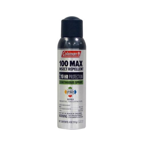 Coleman 100 Max 100% DEET Continuous Spray Insect Repellent  4 oz.