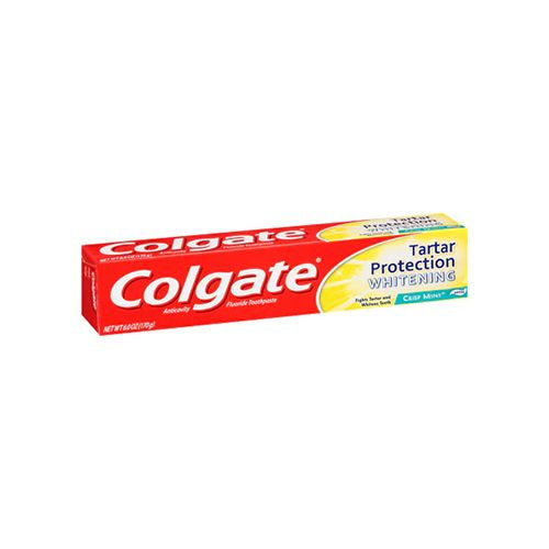 Colgate Tartar Protection Toothpaste with Whitening  Crisp Mint - 6.0 Ounce