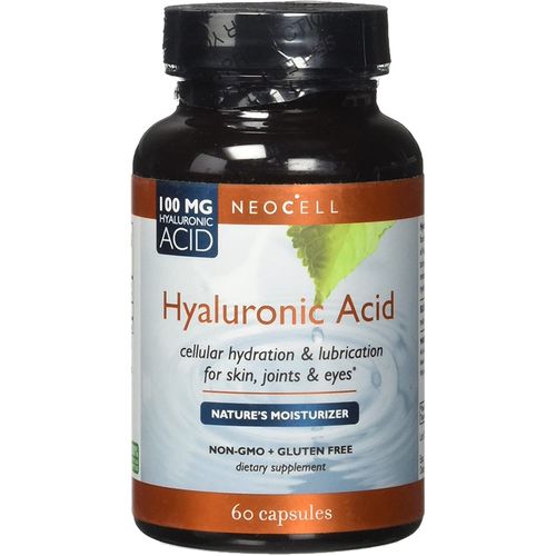 NeoCell Hyaluronic Acid Supplement  Gluten Free  100 mg  60 Capsules