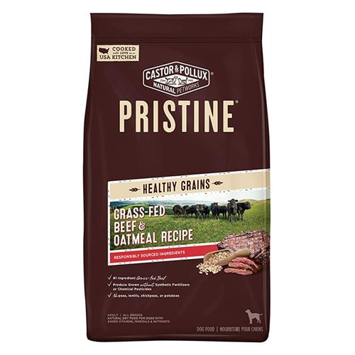 4 lbs Pristine Grain Free Grass-Fed Beef & Oatmeal Dog Food