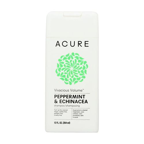Acure Vivacious Volume Peppermint & Echinacea Shampoo 12 Fl Oz